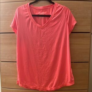Xersion Everair Performance Tee in Vibrant Coral